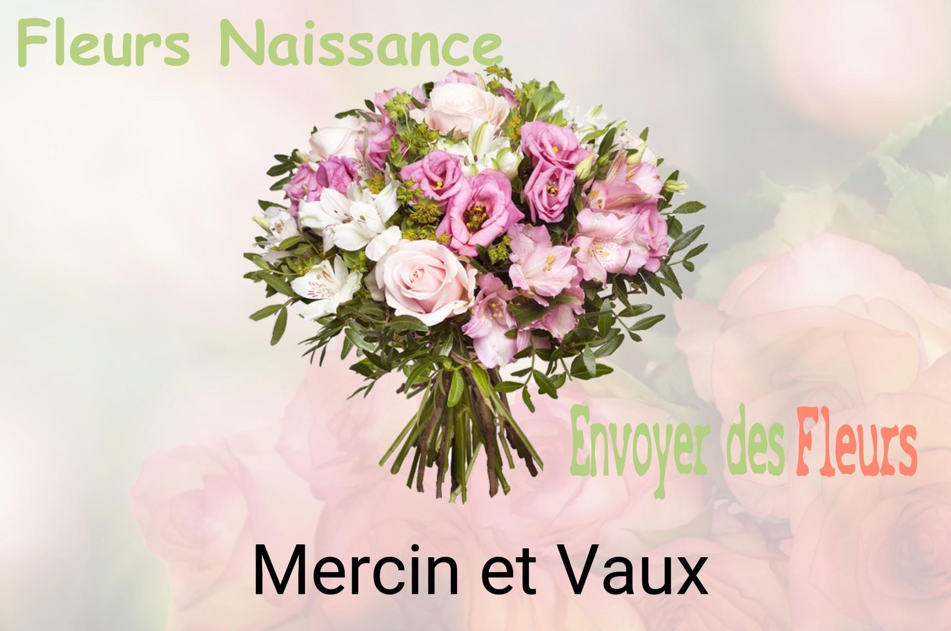 Bouquet de fleurs de naissance livré à Mercin-et-Vaux